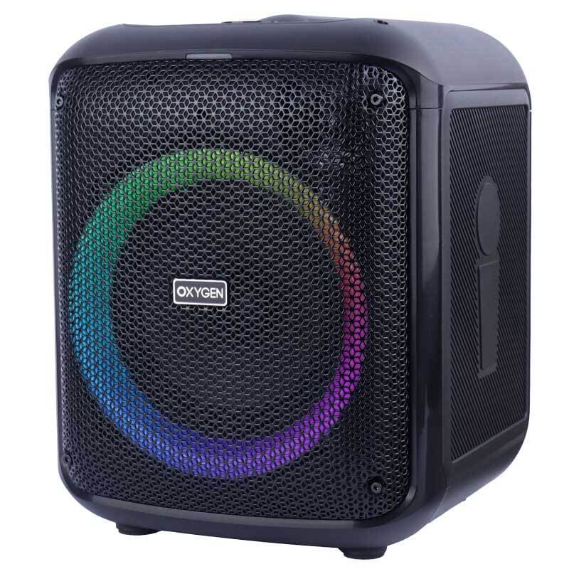 اسپیکر بلوتوثی اکسیژن AX-100 + میکروفون و ریموت کنترل — تصویر ۱۲