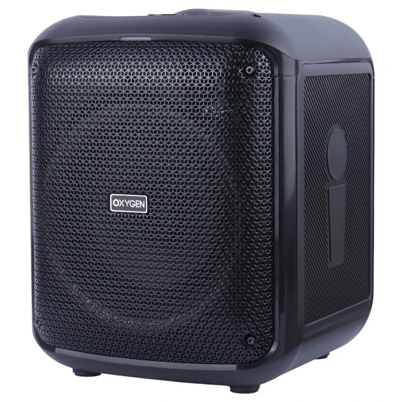اسپیکر بلوتوثی اکسیژن AX-100 + میکروفون و ریموت کنترل — تصویر ۵