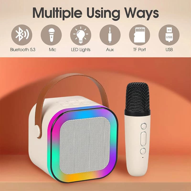 اسپیکر بلوتوثی آپولو A19 RGB + میکروفون — تصویر ۸