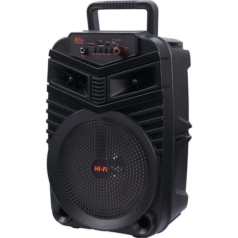 اسپیکر بلوتوثی سینگ ای ZQS8182W + میکروفون و ریموت کنترل — تصویر ۵
