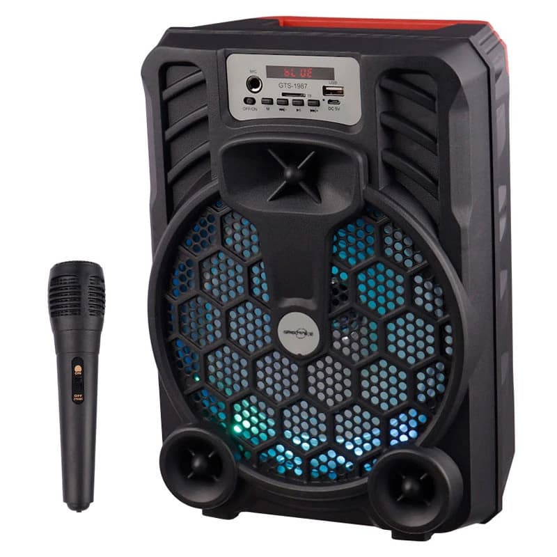 اسپیکر بلوتوثی رم و فلش خور Greatnice GTS-1987 + میکروفون — تصویر ۲