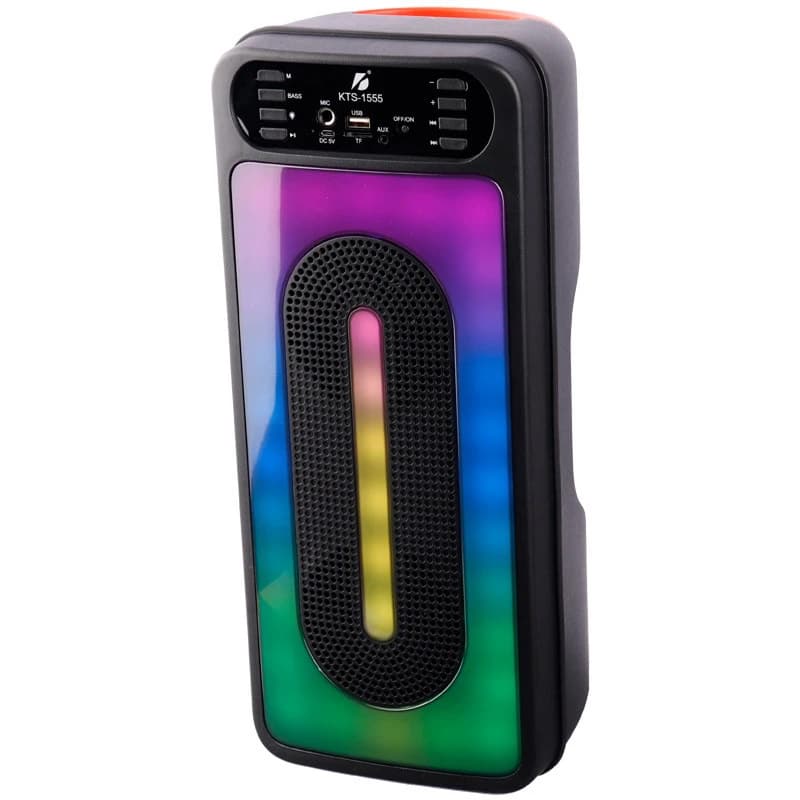 اسپیکر بلوتوثی رم و فلش خور KTS-1555 + میکروفون — تصویر ۵