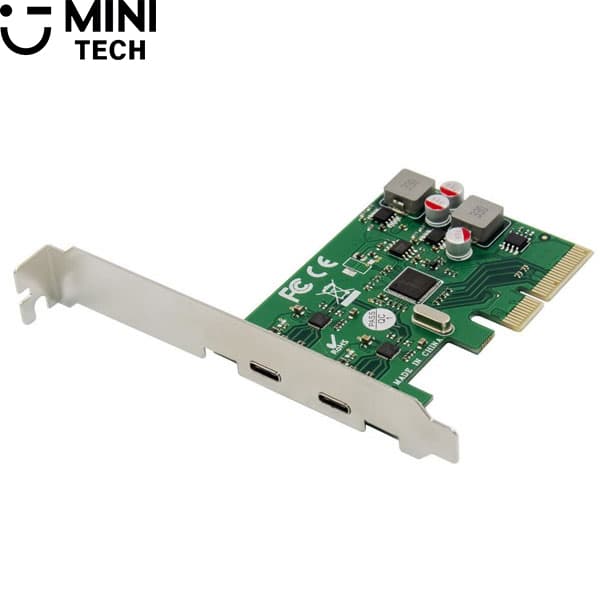 کارت PCI-E به 2 پورت TYPE-C مینی تک