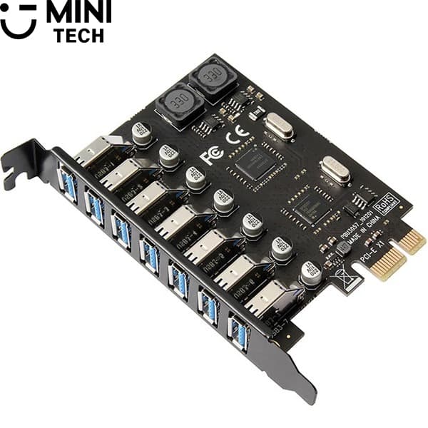 کارت PCI-E به 7 پورت USB3.0 مینی تک
