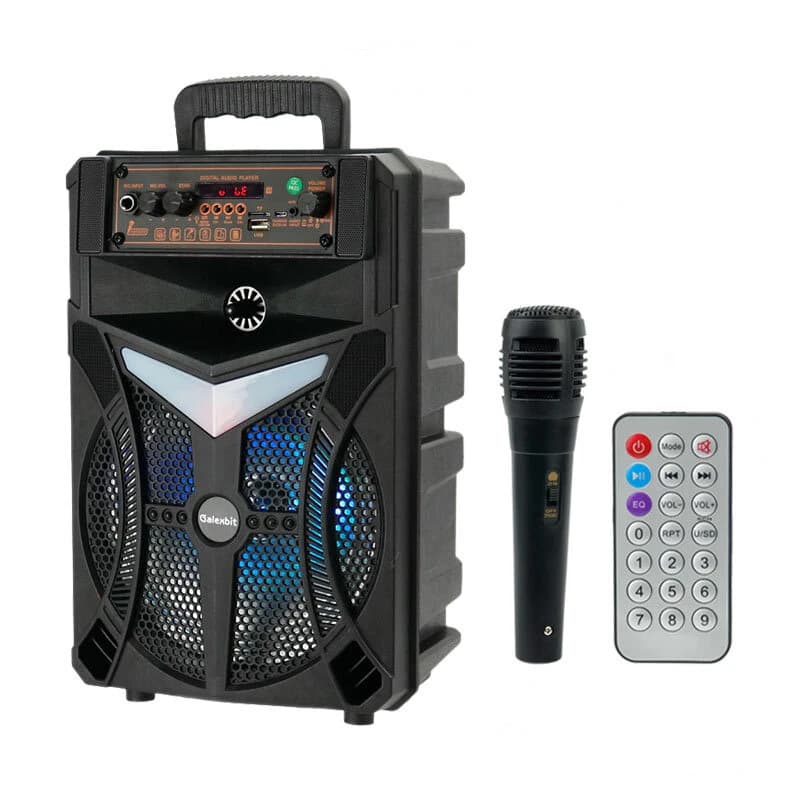 اسپیکر بلوتوثی گلکس بیت GS-15 + میکروفون و ریموت کنترل — تصویر ۱۰