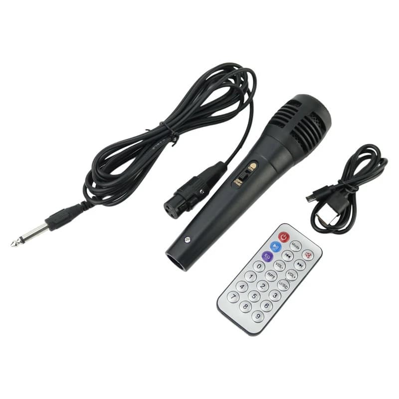 اسپیکر بلوتوثی گلکس بیت GS-13 + میکروفون و ریموت کنترل — تصویر ۷