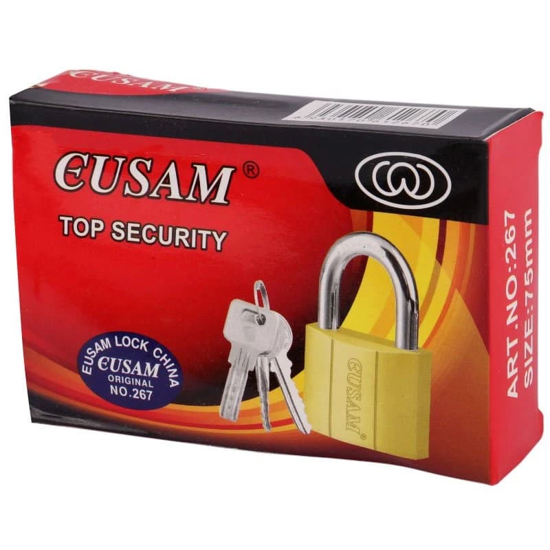 قفل آویز ایوسام Eusam NO.267 75mm — تصویر ۱۱