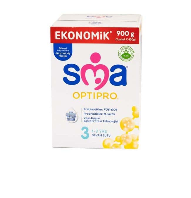 شیر خشک ترکیه اس ام ا شماره 3 یک الی 3 سال 900 گرم sma optipro