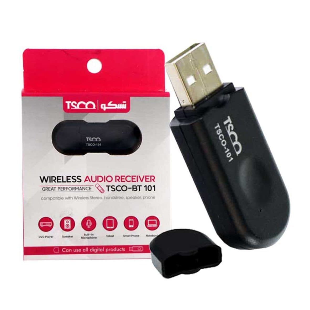 دانگل بلوتوث TSCO BT-101 ا TSCO BT-101 Audio Receiver کد 2941