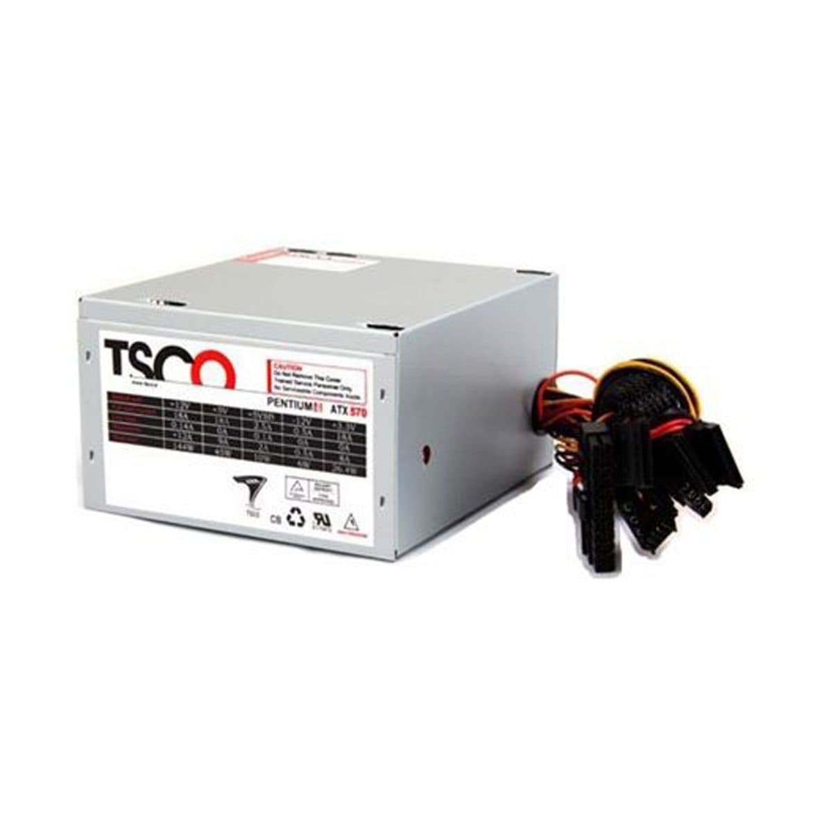 پاور کامپیوتر تسکو مدل TP 570W ا Tsco TP 570W Computer Power Supply کد 4598 — تصویر ۳