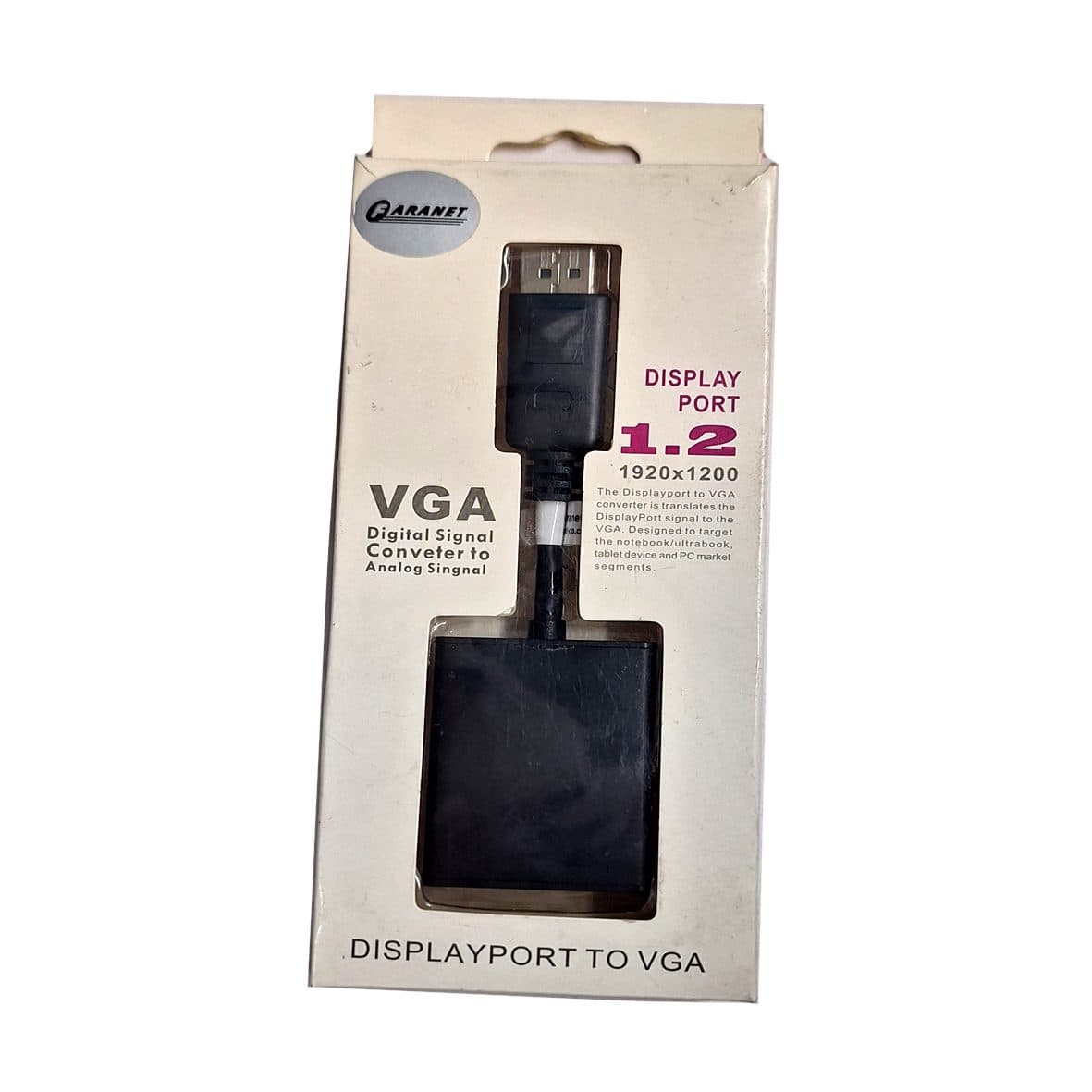 مبدل Display به VGA فرانت ا Faranet Display Port to VGA Converter کد 2646