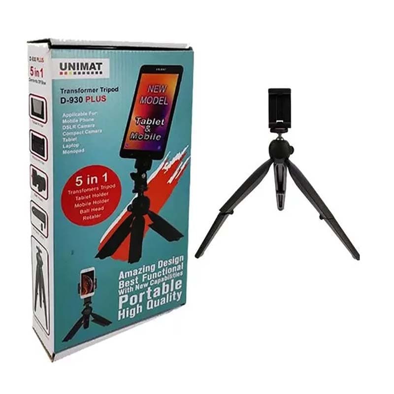 پایه نگهدارنده موبایل و تبلت 5 کاره مدل D-930 Plus ا D-930 Plus Phone holder کد 3989