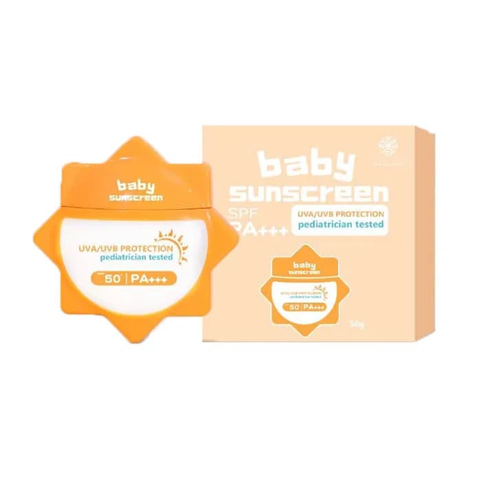 ضدآفتاب کودک بریتانیایی بیبی سان اسکرین مناسب انواع پوست 50 گرم baby sunscreen spf50 — تصویر ۵