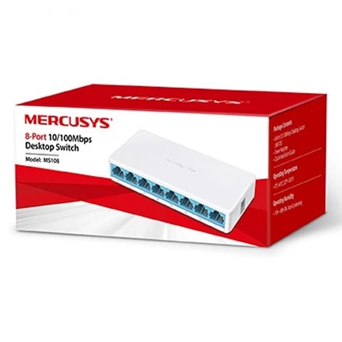 سوئیچ 8 پورت مرکوسیس Mercusys MS108 ا Mercusys MS108 8 Port Switch کد 3538 — تصویر ۳