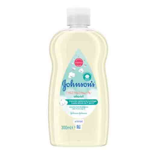 روغن بدن بچه فرانسوی جانسون بیبی عصاره پنبه 300میل jahnsons baby