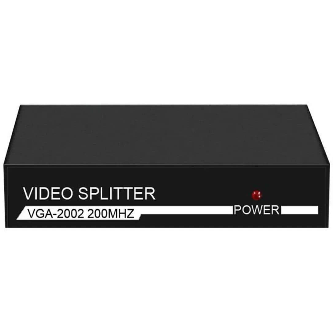 اسپلیتر VGA فلزی آداپتور دار 2 پورت کد 0975