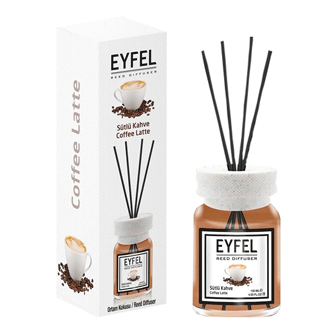 خوشبو کننده هوا ایفل اصل eyfel Reed Diffuser با رایحه قهوه لاته 120 میل
