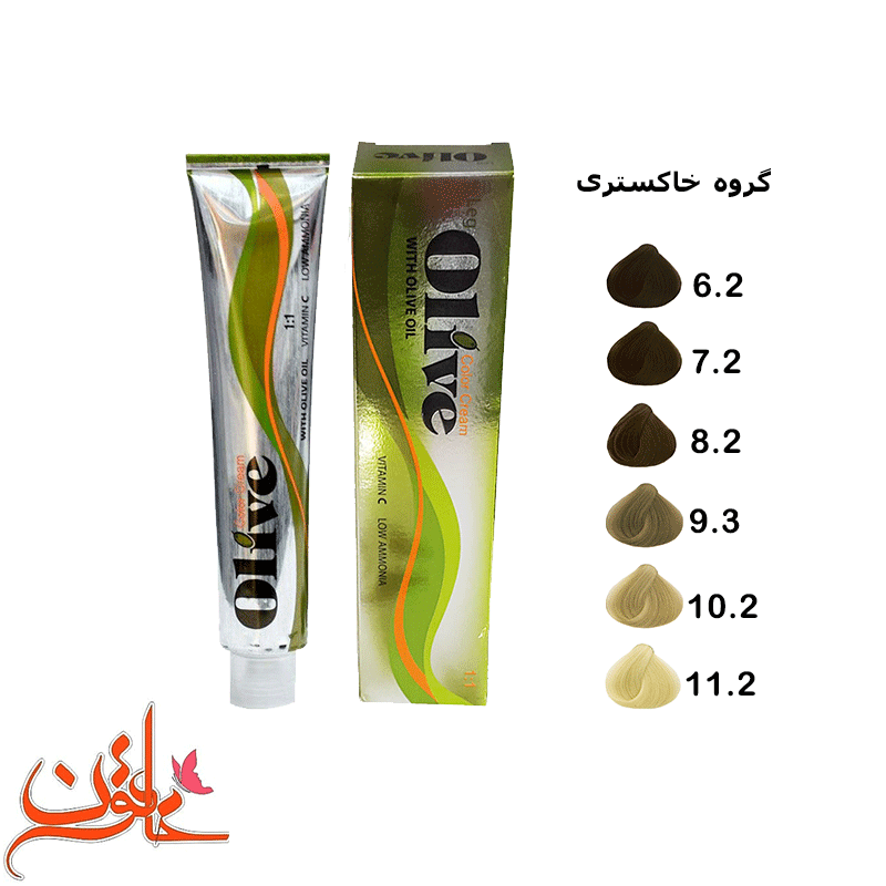 رنگ موی الیو گروه خاکستری ( smoky)