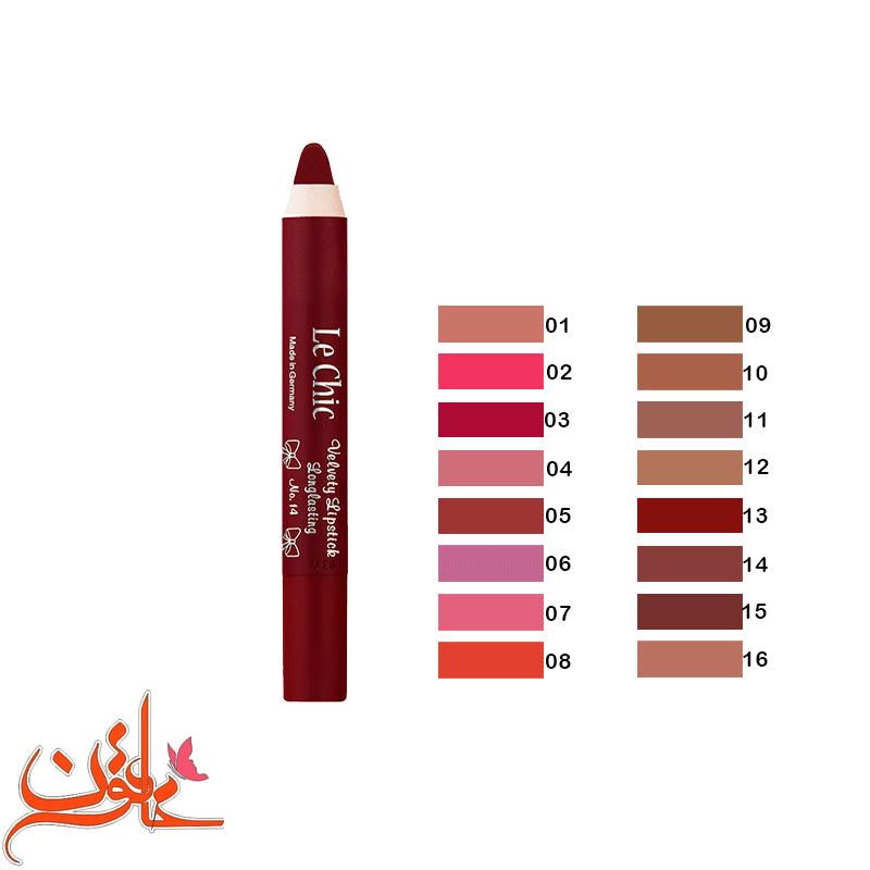 رژلب مدادی لچیک lechic شماره 01 تا 16 Lechic lip stiack