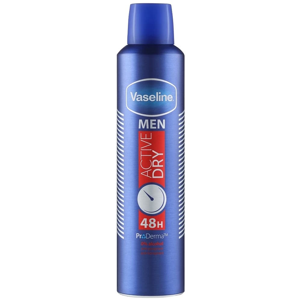 اسپری بدن وازلین Vaseline مدل Active Dry حجم 250 میل