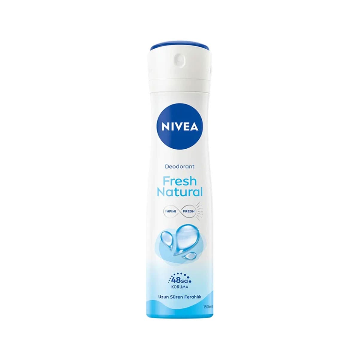 اسپری دئودورانت زنانه بدون پودر نیوا مدل Fresh Natural حجم 150 میل