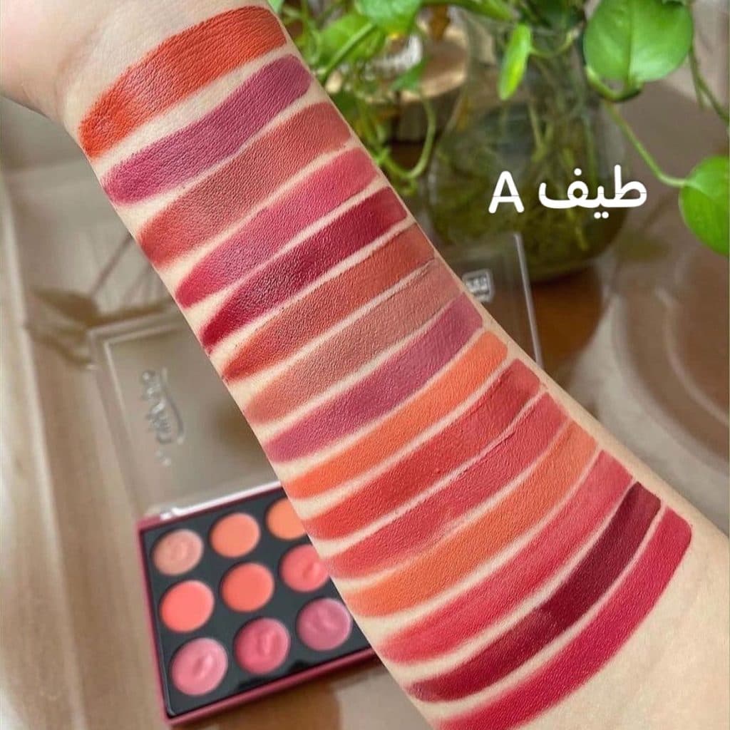 پالت رژلب 24 رنگ مات آرت اسکین — تصویر ۴