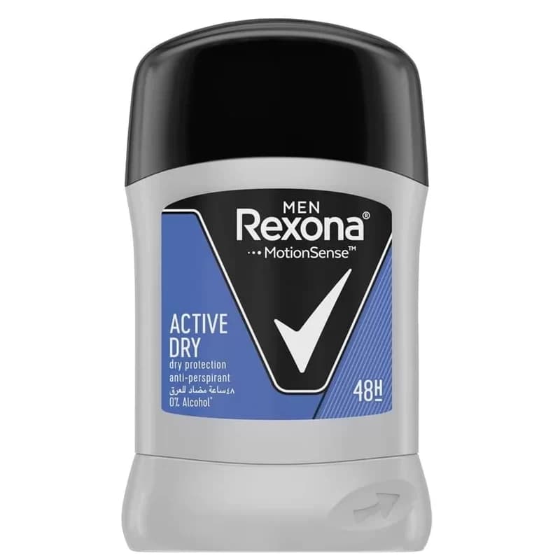 مام صابونی رکسونا Rexona مردانه مدل Active Dry حجم 40 میل — تصویر ۳