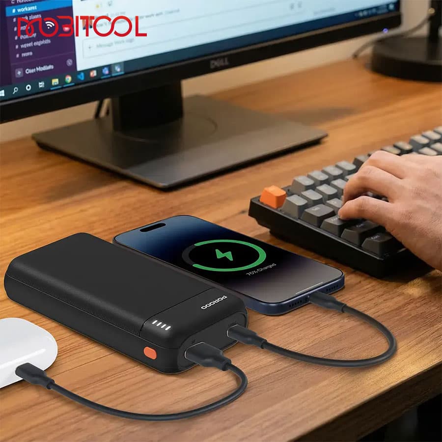 پاوربانک 20000 میلی آمپر پرودو Porodo Luna Pro 20000mAh Power Bank — تصویر ۴