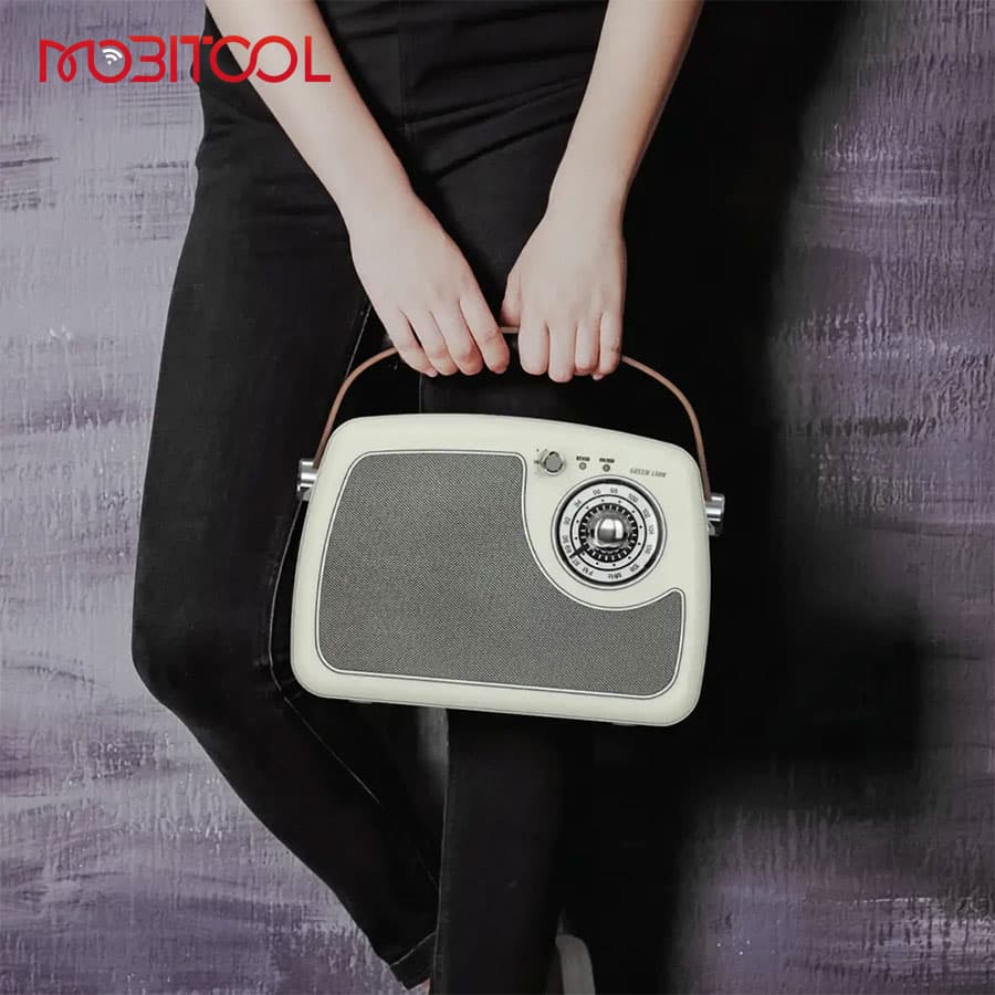 رادیو و اسپیکر بلوتوث گرین لاین Green Lion Retro Radio Speaker — تصویر ۳