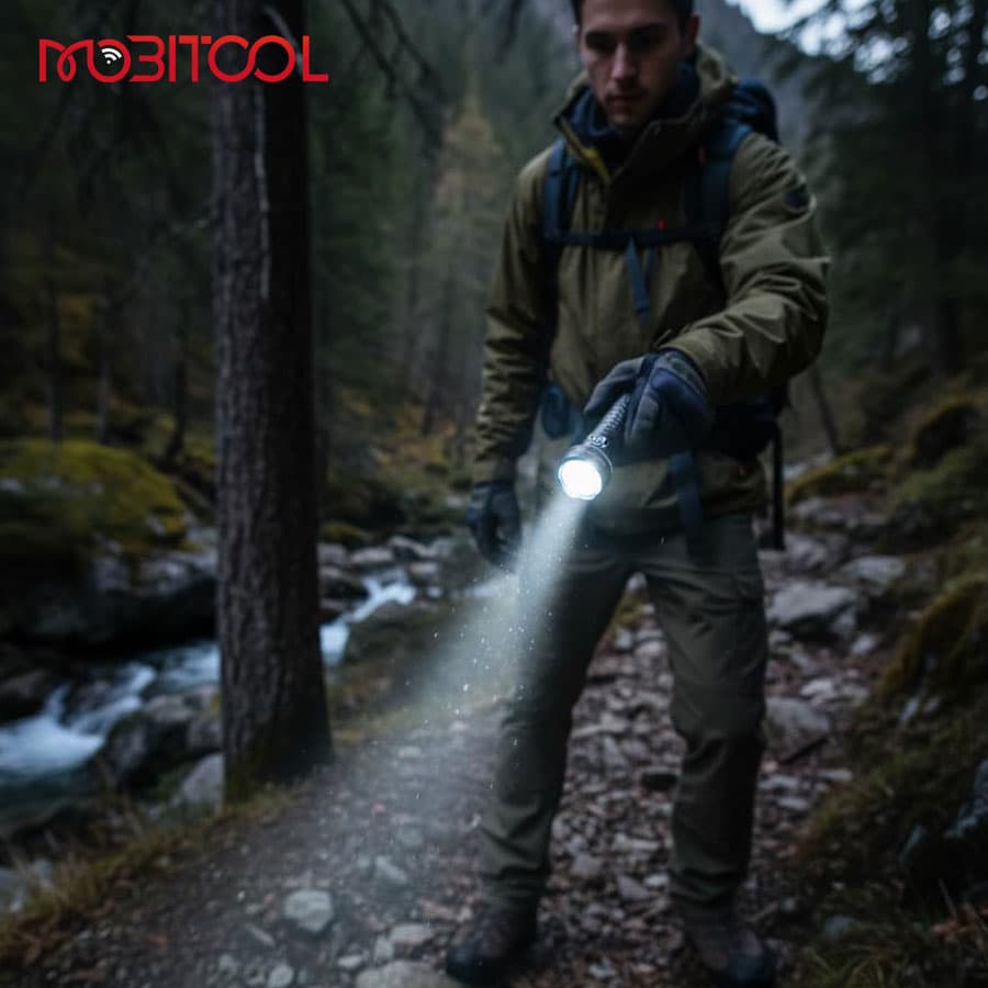چراغ قوه لیزر دار پاورولوژی Powerology Lumos 4000mAh Work Light with Laser — تصویر ۵