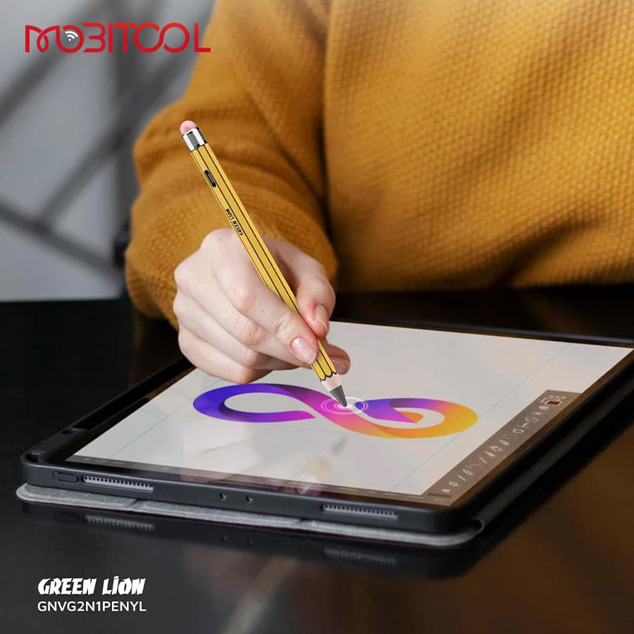 قلم لمسی دوکاره گرین لاین Green Lion Vintage 2 in 1 Stylus Pencil — تصویر ۶