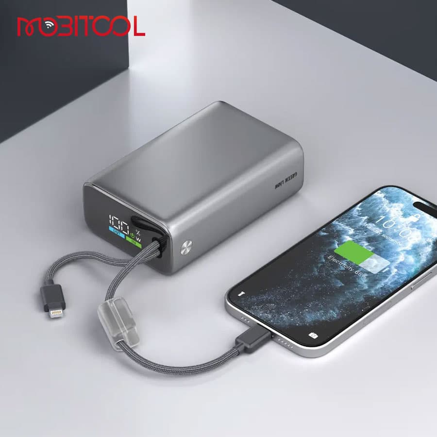 پاوربانک 45 وات 20000 گرین لاین Green Lion IBIZA 20000mAh Power Bank 45W — تصویر ۳