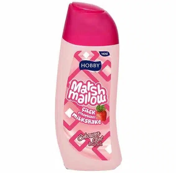 شامپو بدن هوبی Hobby مدل Marshmallow حاوی عصاره توت فرنگی — تصویر ۳