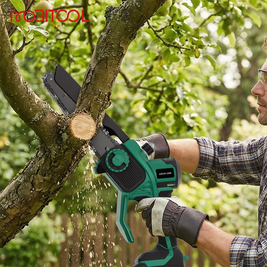 اره زنجیری شارژی گرین لاین Green Lion GES-6 Cordless Electric Chainsaw — تصویر ۵