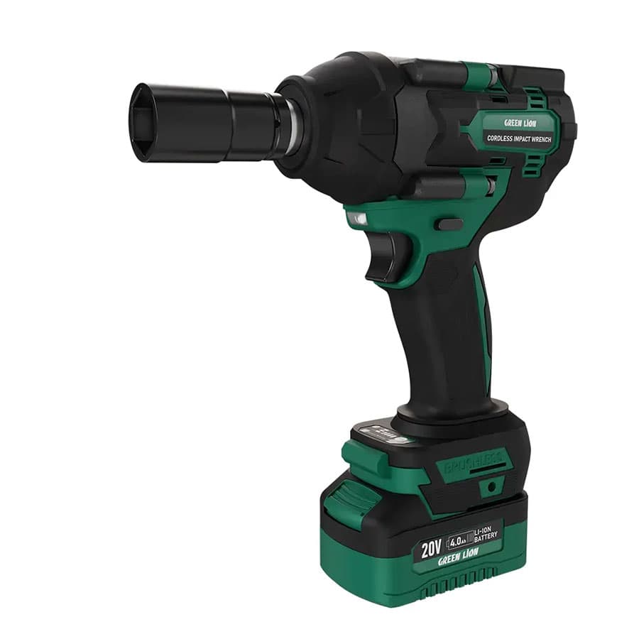 بکس شارژی 20 ولت براشلس گرین لاین Green Lion GIW-200 Cordless Impact Wrench — تصویر ۲