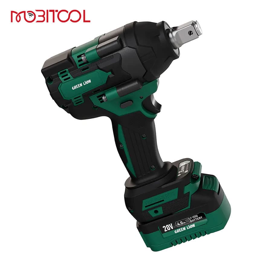 بکس شارژی 20 ولت براشلس گرین لاین Green Lion GIW-200 Cordless Impact Wrench — تصویر ۳
