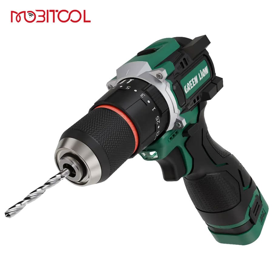 دریل چکشی شارژی گرین لاین همراه با 2 باتری Green Lion GD-15 Pro Drive Cordless Hammer Drill — تصویر ۴