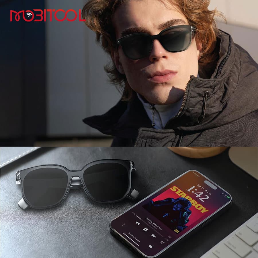 عینک دودی هوشمند پرودو Porodo Optix Smart Glasses with Audio — تصویر ۳