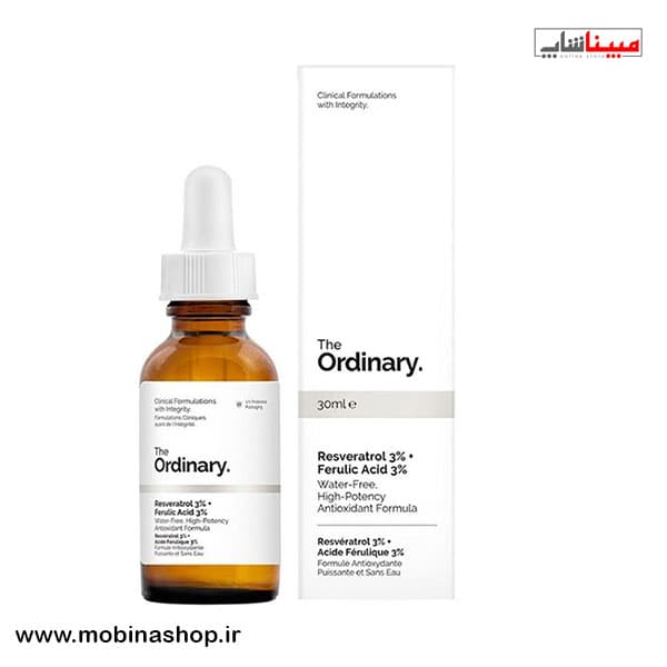 سرم آنتی اکسیدان و ضد پیری رسوراترول و اسید فرولیک اوردینری — تصویر ۴