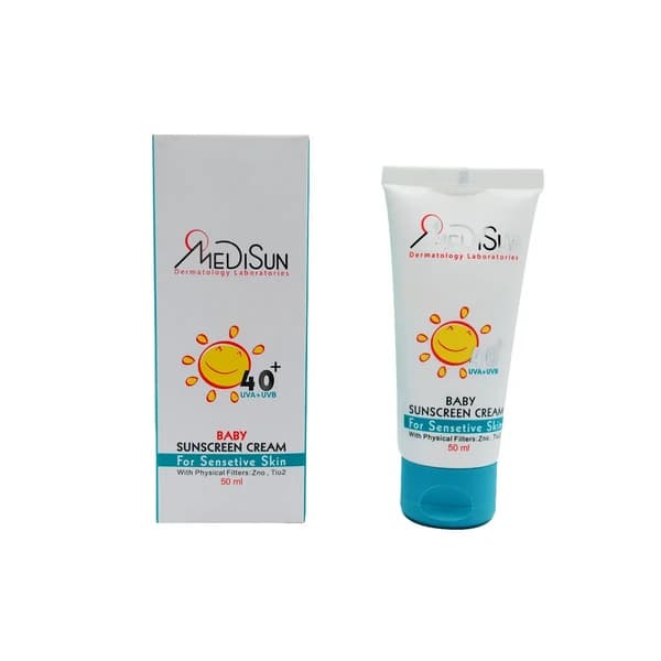 کرم ضد آفتاب کودک مدیسان +SPF40 مناسب پوست حساس 50 میلی لیتر Medisun — تصویر ۴