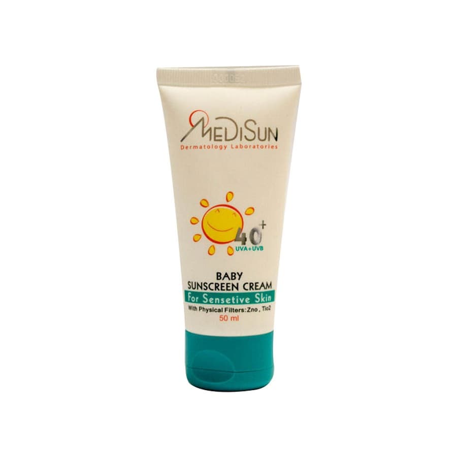 کرم ضد آفتاب کودک مدیسان +SPF40 مناسب پوست حساس 50 میلی لیتر Medisun