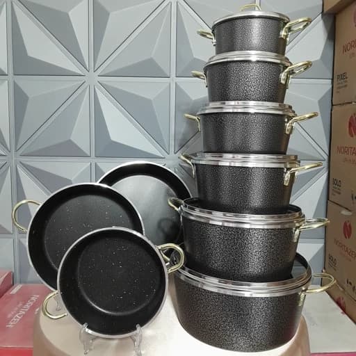 سرویس قابلمه 15 پارچه فورج سربی شمیم کوشا