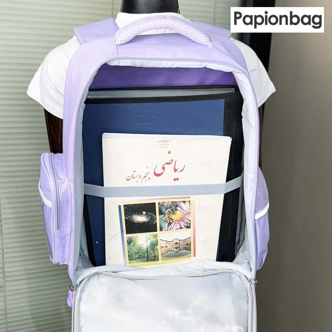 ست کرومی کیف مدرسه با چرخ ایرانی، بادی بگ، قمقمه و جامدادی کرومی — تصویر ۸