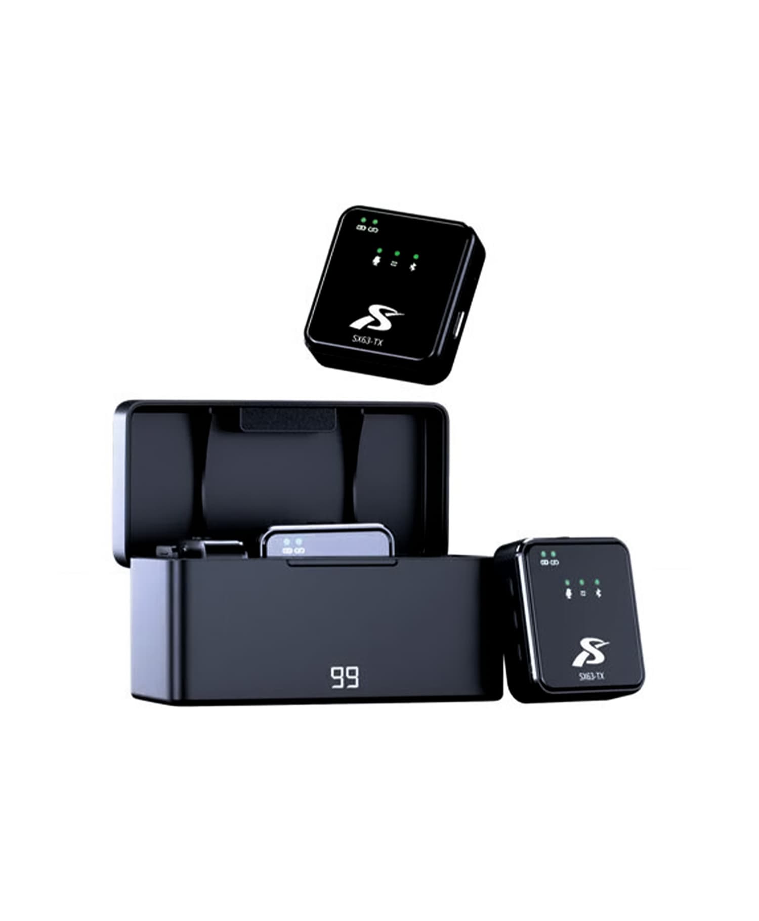 میکروفون بی سیم Type-C + Lightning مدل SX63 — تصویر ۲
