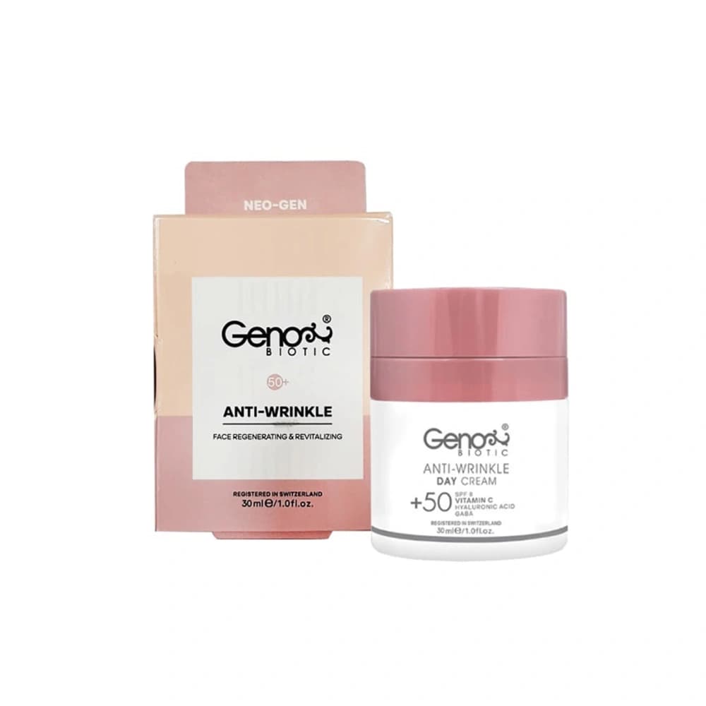 کرم ضد چروک روز بالای ۵۰ سال ژنوبایوتیک ۳۰ میلی‌لیتر | Genobiotic Day Anti-Wrinkle Cream 50+ 30ml