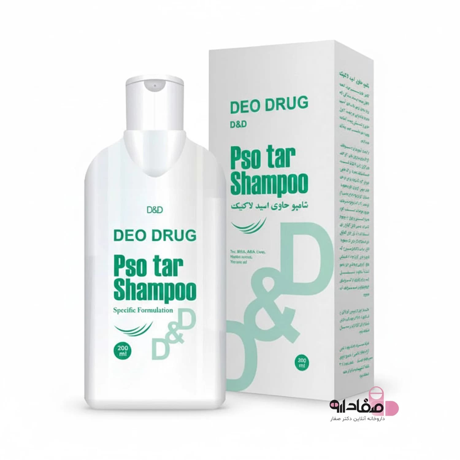 شامپو اسید لاکتیک پسوتار دئودراگ (کنترل خارش و التهاب) ۲۰۰ میلی لیتر | Deodrug Psoriasis Shampoo