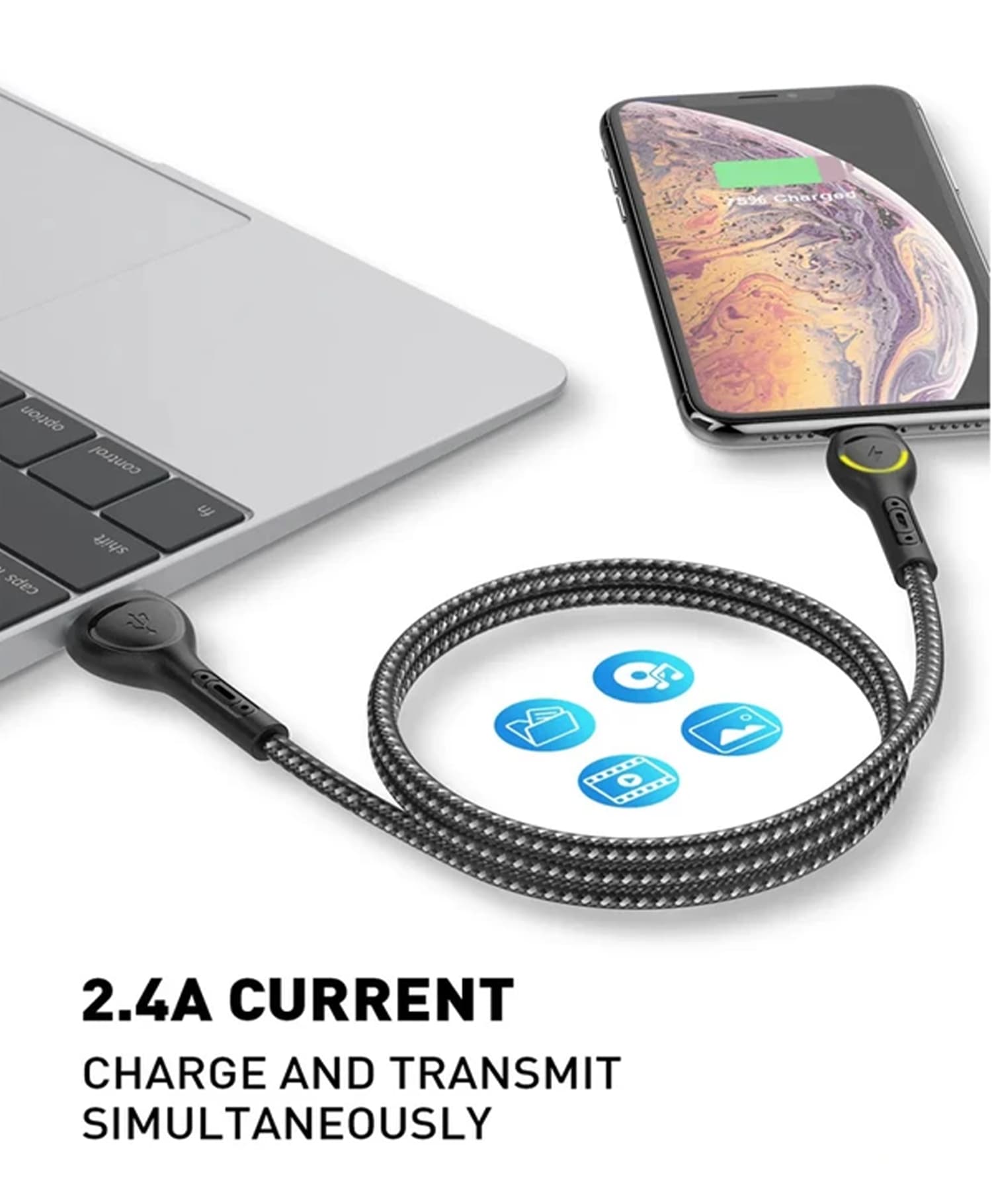 کابل تبدیل USB به Micro-B الدینیو LS-481 — تصویر ۳