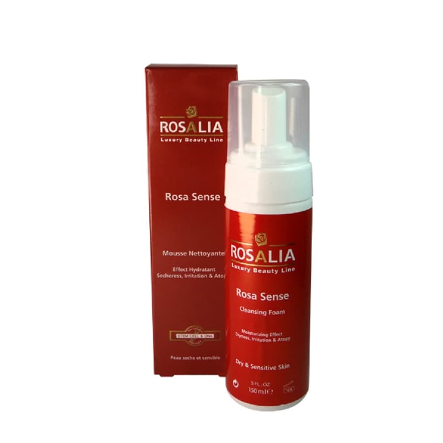 فوم شستشوی پوست خشک رزالیا Rosa sense cleansing foam