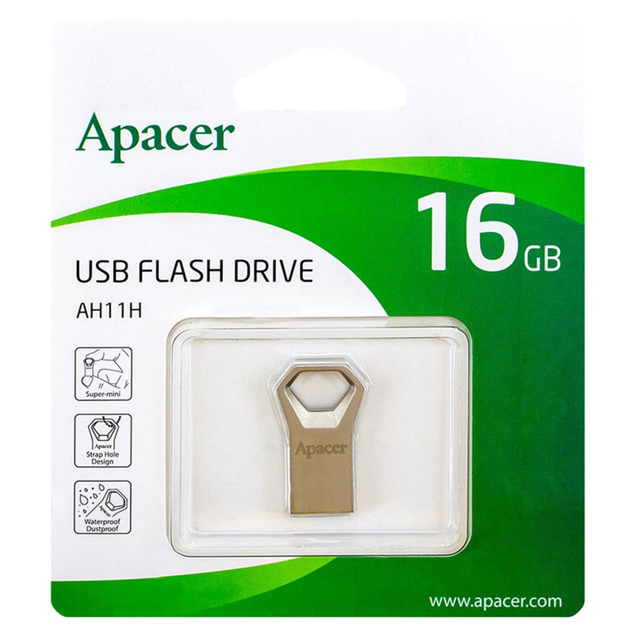 فلش مموری اپیسر Apacer مدل AH11H ظرفیت 16 گیگابایت USB 2.0 — تصویر ۴