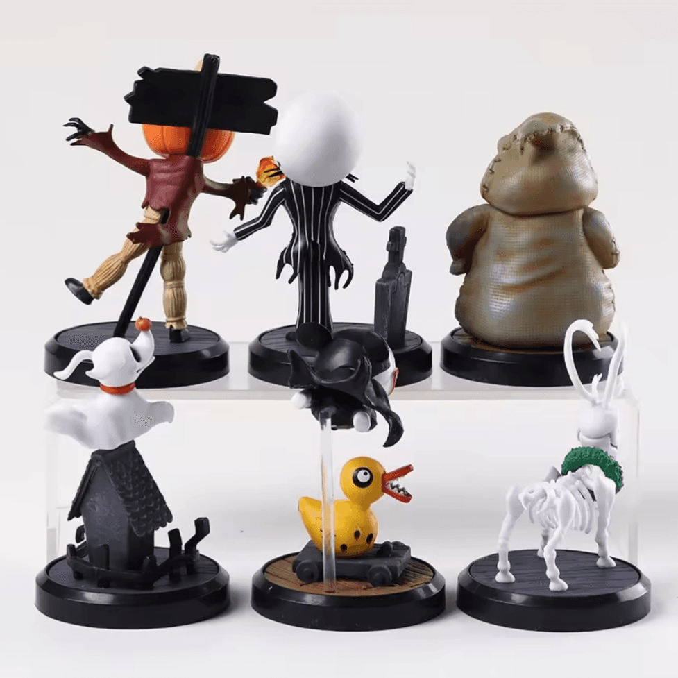 فیگور کابوس قبل از کریسمس ست 6 عددی طرح Nightmare Before Christmas Oogie Boogie Pumpkin King Jack Vampire Teddy — تصویر ۷